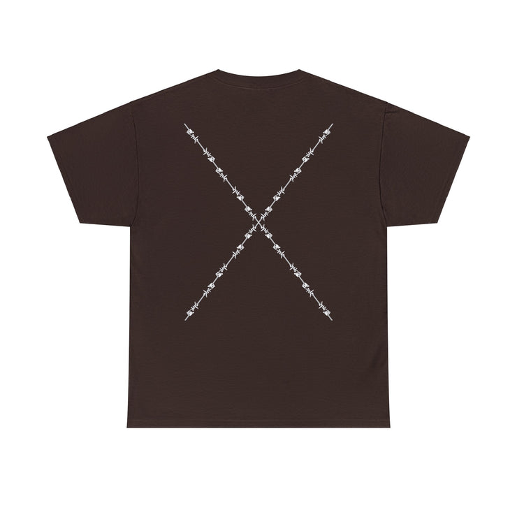 T-SHIRT -barbed wire logo